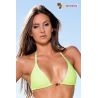 Maillot de bain luxe triangle vert anis bijoux multicolores 