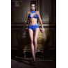Ensemble lingerie dentelle bleu, rouge ou noir