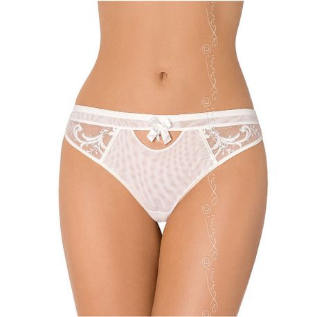 String tanga écru tulle Axami