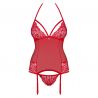 Guêpière sexy rouge moulante