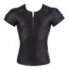 T-shirt simili cuir noir homme