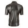 Chemise simili cuir homme manches courtes