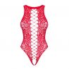Body sexy rouge dentelle