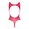 Body sexy rouge dentelle