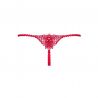 Mini string dentelle rouge