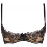 Soutien gorge redresse seins beige et dentelle noire