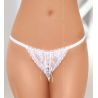 Culotte ouverte dentelle blanche