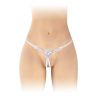 string ouvert blanc brodé Danuta