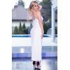 Robe longue blanche microfibre ChiliRose