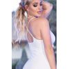 Robe longue blanche microfibre ChiliRose