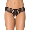 String ouvert dentelle noire Axami