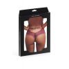 Tanga dentelle sexy couleur prune 