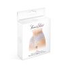 Boxer ouvert dentelle blanche et laçage
