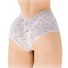 Boxer ouvert dentelle blanche et laçage