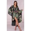 Peignoir manches longues fleuri Livco Corsetti