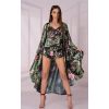 Peignoir manches longues fleuri Livco Corsetti