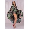 Peignoir manches longues fleuri Livco Corsetti