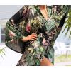 Peignoir manches longues fleuri Livco Corsetti