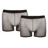 Lot 2 boxers homme tulle transparent