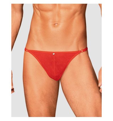 String rouge pour homme réglable Obsessive