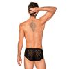 Slip homme léoopard noir Azmeron