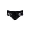 Slip homme léoopard noir Azmeron