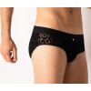 Slip homme léoopard noir Azmeron