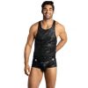 Débardeur homme noir motif militaire Anaïs for men