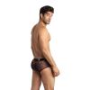 Mini boxer tulle transparent noir et imprimé couleur