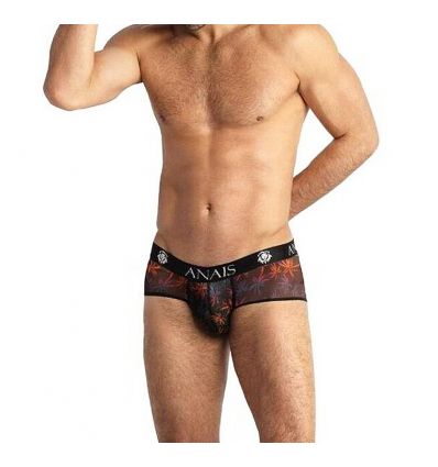 Mini boxer tulle transparent noir et imprimé couleur