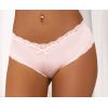 Culotte shorty lycra et dentelle rose pastel
