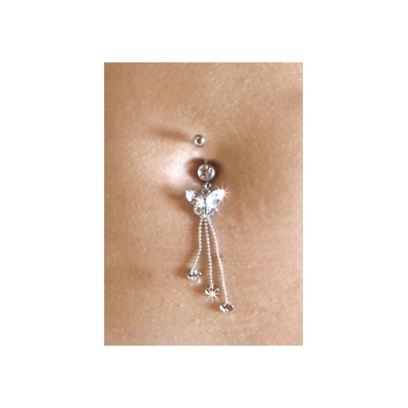 Piercing bijou nombril argent 