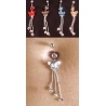 Piercing bijou nombril argent 