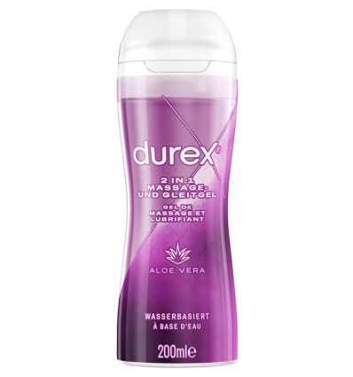 Gel de massage et lubrifiant à l'Aloe Vera DUREX Play 2 en 1 