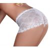 Shorty dentelle blanc femme à laçage