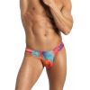 String sexy pour homme coloré semi transparent 