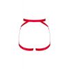 Harnais jarretelles rouge