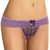 String tulle et dentelle violet haut de gamme