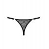 String homme noir résille motif graphique