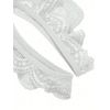 Body blanc dentelle ouvert à l'entrejambe