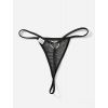 String strass noir tulle transparent