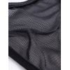 String strass noir tulle transparent