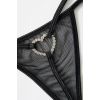 String strass noir tulle transparent