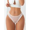 String blanc transparent motif coeur
