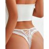 String blanc transparent motif coeur