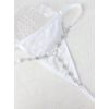 String blanc bijou strass