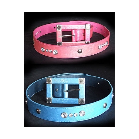 Ceinture simili cuir couleur