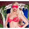 Ensemble 3 pièces dentelle sexy rouge
