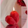 Bougie coeur rouge Saint-Valentin