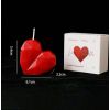 Bougie coeur rouge Saint-Valentin